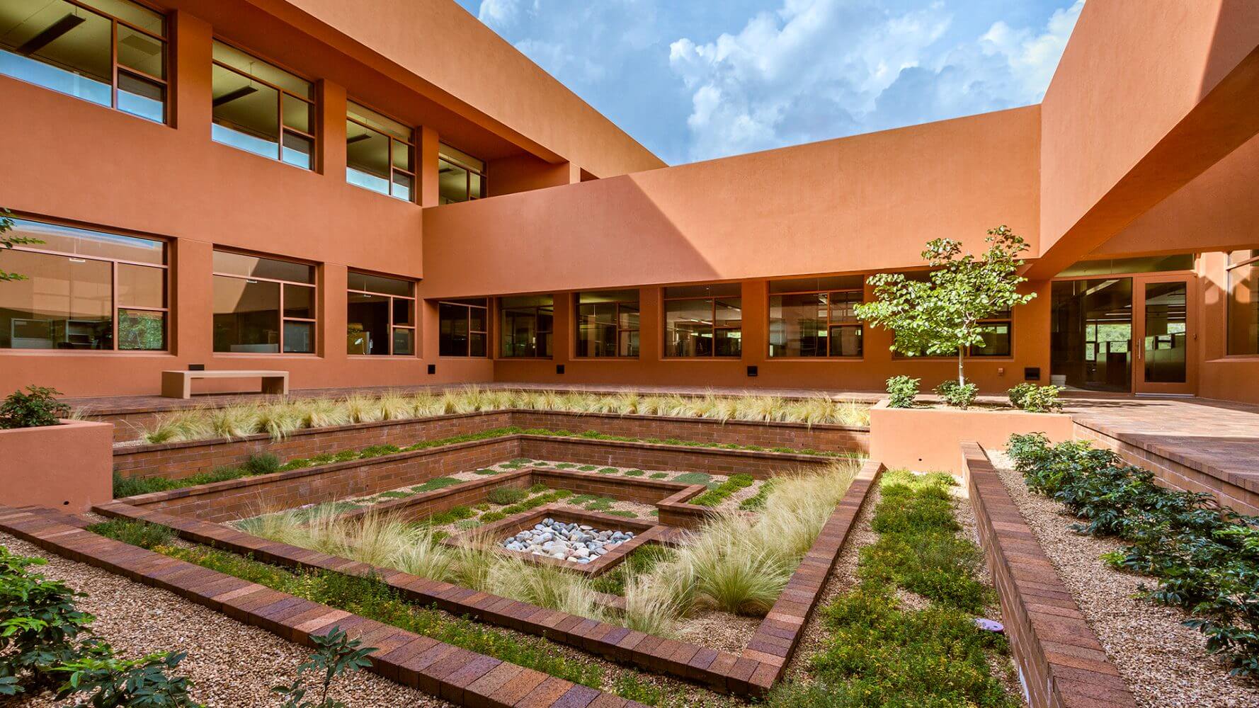 Thornburg Investment Management courtyard.