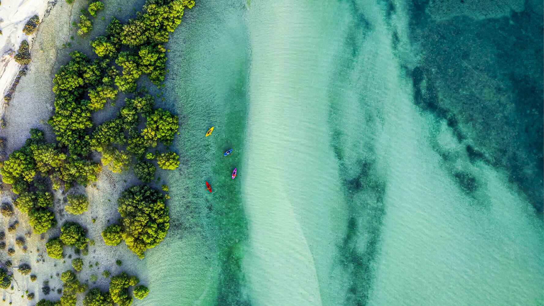 ESG investing and practices are important, 4 kayaks lie stark against a Caribbean blue ocean