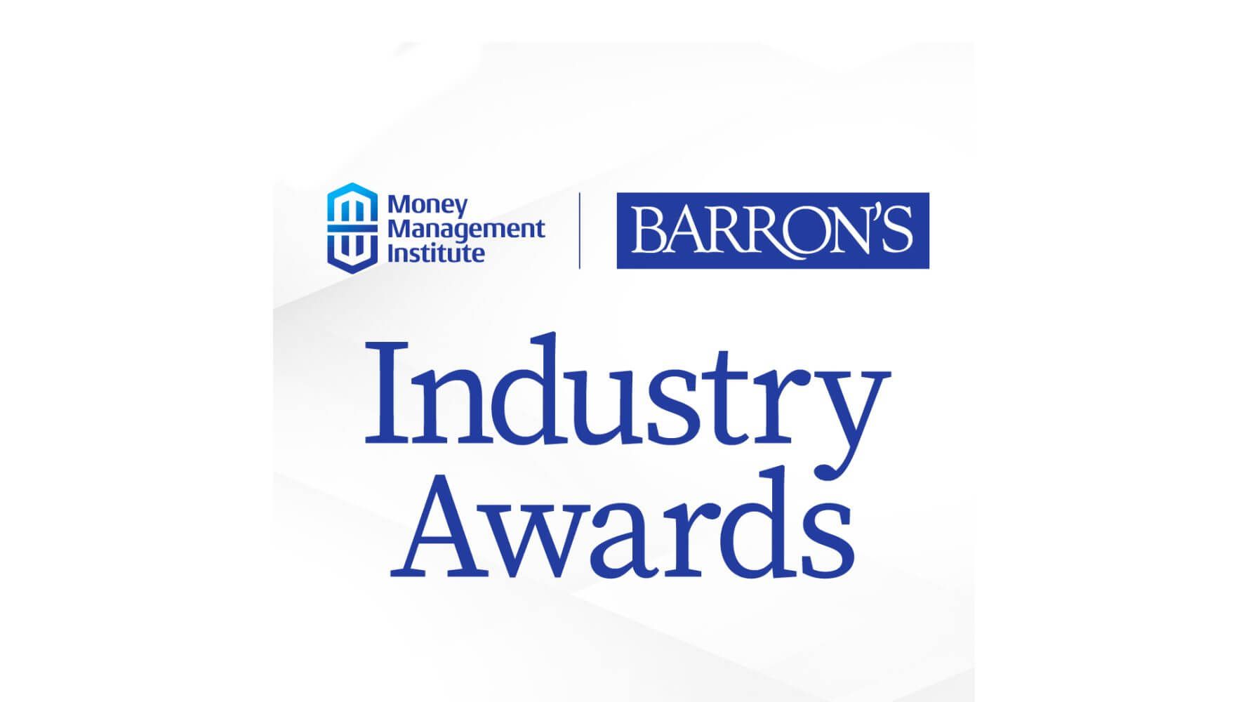 Money Management Institute & Barron's Industry Awards logo.