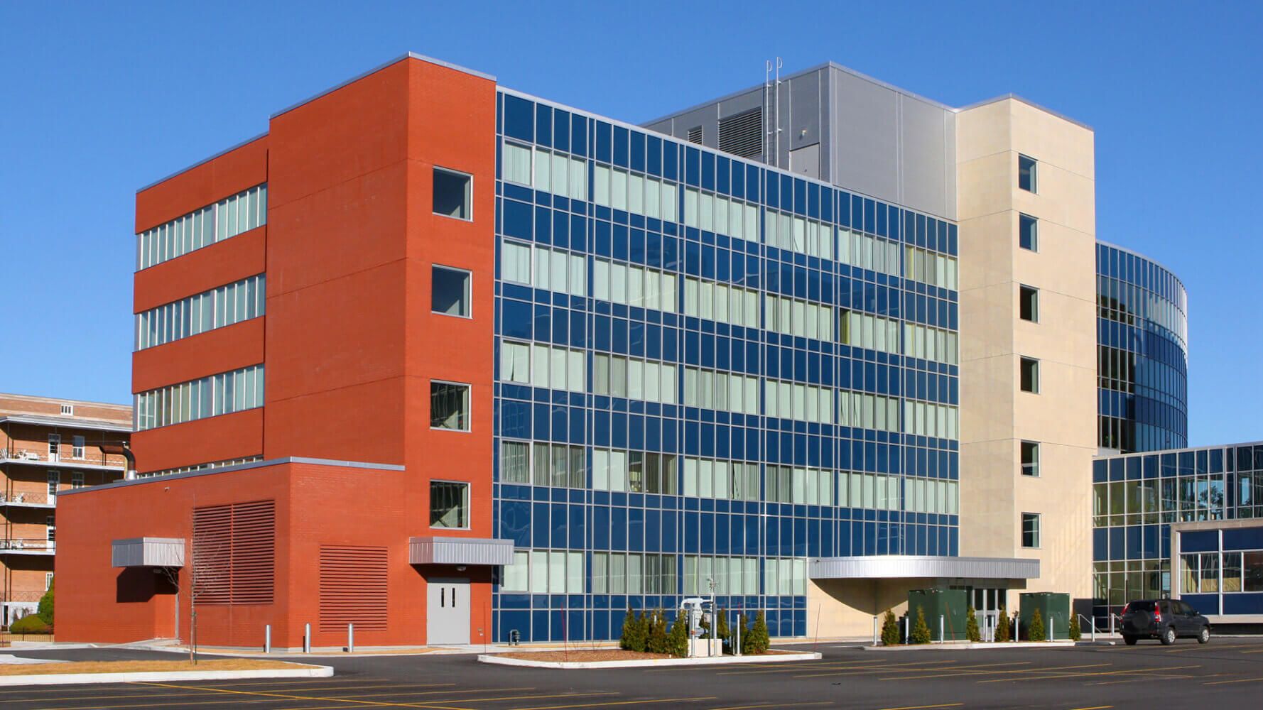 Newly constructed public hospital building.