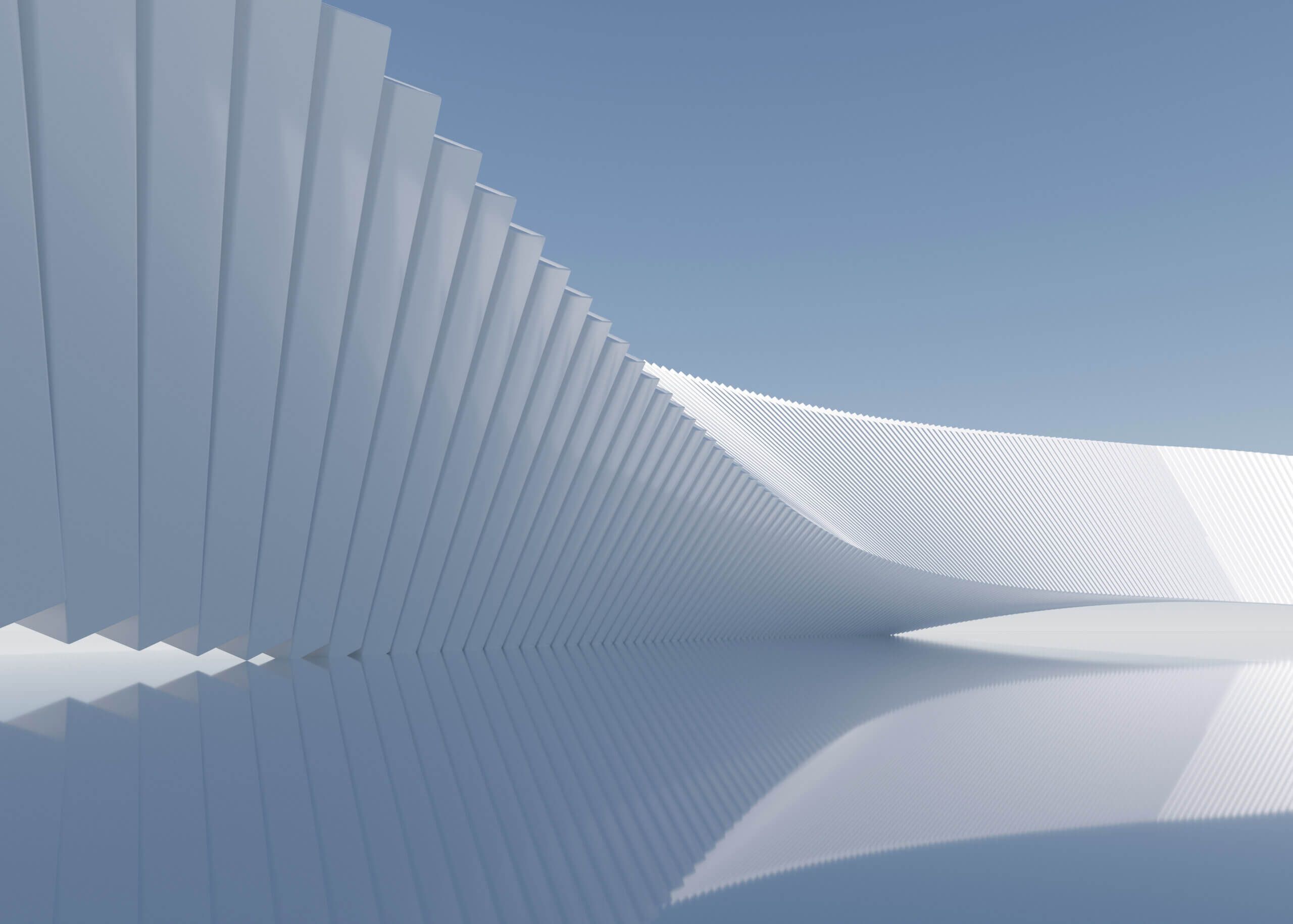 3D rendering exhibition background