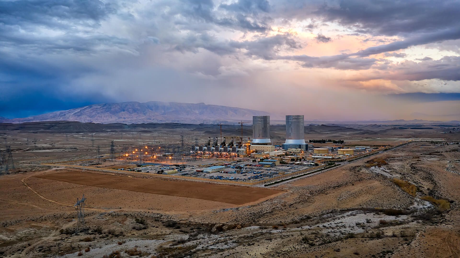 Power Plant in the South of Iran